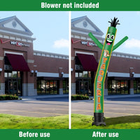 6 10 15 20FT Tall Taqueria Waving Inflatable Tube Man(Blower Not Included) - goodeny