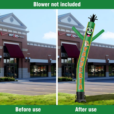 6 10 15 20FT Tall Taqueria Waving Inflatable Tube Man(Blower Not Included) - goodeny
