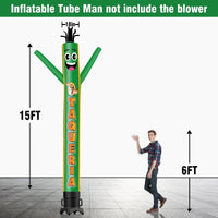 6 10 15 20FT Tall Taqueria Waving Inflatable Tube Man(Blower Not Included) - goodeny