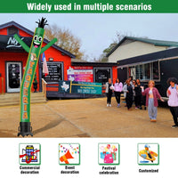 6 10 15 20FT Tall Taqueria Waving Inflatable Tube Man(Blower Not Included) - goodeny