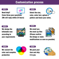 6 10 15 20FT Tall Tasting Room Waving Inflatable Tube Man(Blower Not Included) - goodeny