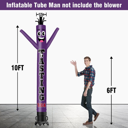 6 10 15 20FT Tall Tasting Room Waving Inflatable Tube Man(Blower Not Included) - goodeny