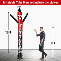 6 10 15 20FT Tall Tattoos 01 Waving Inflatable Tube Man(Blower Not Included) - goodeny