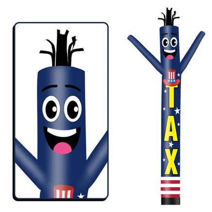 6 10 15 20FT Tall Tax Waving Inflatable Tube Man(Blower Not Included) - goodeny