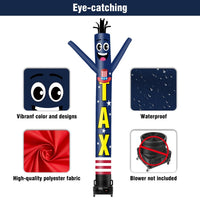 6 10 15 20FT Tall Tax Waving Inflatable Tube Man(Blower Not Included) - goodeny