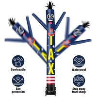 6 10 15 20FT Tall Tax Waving Inflatable Tube Man(Blower Not Included) - goodeny