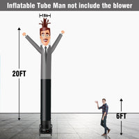6 10 15 20FT Tall Teacher Waving Inflatable Tube Man(Blower Not Included) - goodeny