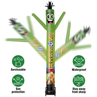 6 10 15 20FT Tall Team Soccer Spirit Waving Inflatable Tube Man(Blower Not Included) - goodeny