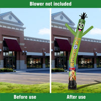 6 10 15 20FT Tall Team Soccer Spirit Waving Inflatable Tube Man(Blower Not Included) - goodeny