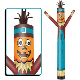6 10 15 20FT Tall Thanksgiving Day Pumpkin Scarecrow Waving Inflatable Tube Man(Blower Not Included) - goodeny