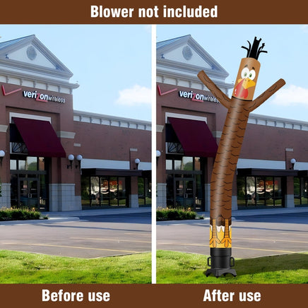 6 10 15 20FT Tall Thanksgiving Day Turkey Waving Inflatable Tube Man(Blower Not Included) - goodeny