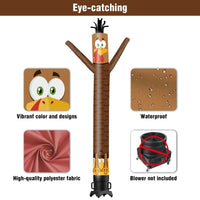 6 10 15 20FT Tall Thanksgiving Day Turkey Waving Inflatable Tube Man(Blower Not Included) - goodeny