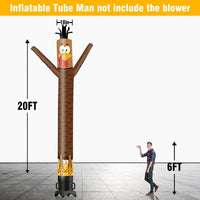 6 10 15 20FT Tall Thanksgiving Day Turkey Waving Inflatable Tube Man(Blower Not Included) - goodeny