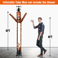 6 10 15 20FT Tall Tiger Waving Inflatable Tube Man(Blower Not Included) - goodeny
