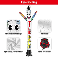 6 10 15 20FT Tall Tile Sale Waving Inflatable Tube Man(Blower Not Included) - goodeny