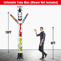 6 10 15 20FT Tall Tile Sale Waving Inflatable Tube Man(Blower Not Included) - goodeny