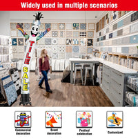 6 10 15 20FT Tall Tile Sale Waving Inflatable Tube Man(Blower Not Included) - goodeny