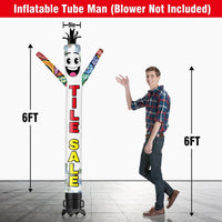 6 10 15 20FT Tall Tile Sale Waving Inflatable Tube Man(Blower Not Included) - goodeny