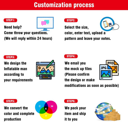 6 10 15 20FT Tall Tile Sale Waving Inflatable Tube Man(Blower Not Included) - goodeny