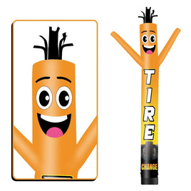 6 10 15 20FT Tall Tire Change Waving Inflatable Tube Man(Blower Not Included) - goodeny