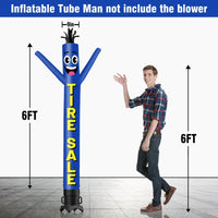 6 10 15 20FT Tall Tire Sale Waving Inflatable Tube Man(Blower Not Included) - goodeny