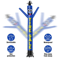 6 10 15 20FT Tall Tire Sale Waving Inflatable Tube Man(Blower Not Included) - goodeny