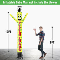 6 10 15 20FT Tall Title Loans Waving Inflatable Tube Man(Blower Not Included) - goodeny
