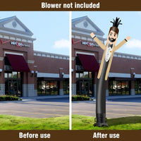 6 10 15 20FT Tall Tuxedo Waving Inflatable Tube Man(Blower Not Included) - goodeny