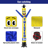 6 10 15 20FT Tall Twisted Tea Waving Inflatable Tube Man(Blower Not Included) - goodeny