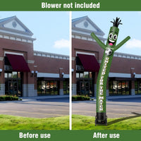 6 10 15 20FT Tall United For The Match Waving Inflatable Tube Man(Blower Not Included) - goodeny