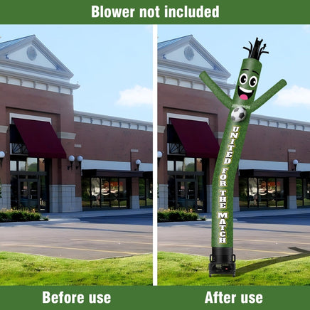 6 10 15 20FT Tall United For The Match Waving Inflatable Tube Man(Blower Not Included) - goodeny