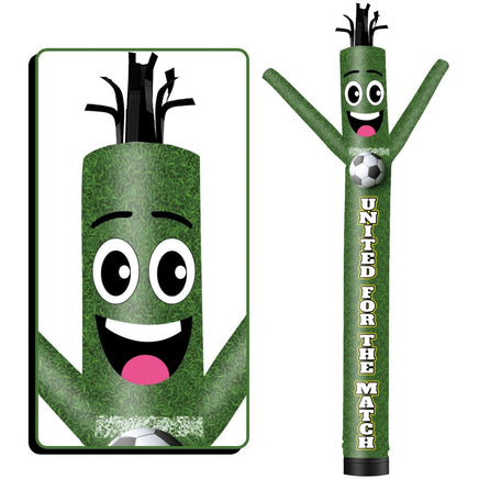 6 10 15 20FT Tall United For The Match Waving Inflatable Tube Man(Blower Not Included) - goodeny