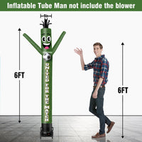 6 10 15 20FT Tall United For The Match Waving Inflatable Tube Man(Blower Not Included) - goodeny