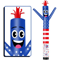 6 10 15 20FT Tall USA American Flag Waving Inflatable Tube Man(Blower Not Included) - goodeny