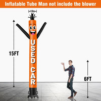 6 10 15 20FT Tall Used Car Waving Inflatable Tube Man(Blower Not Included) - goodeny