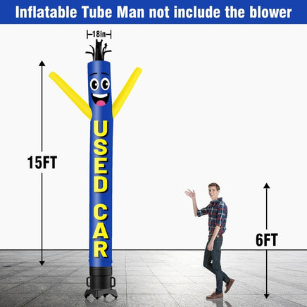 6 10 15 20FT Tall Used Car Waving Inflatable Tube Man(Blower Not Included) - goodeny