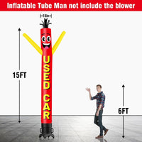 6 10 15 20FT Tall Used Car Waving Inflatable Tube Man(Blower Not Included) - goodeny