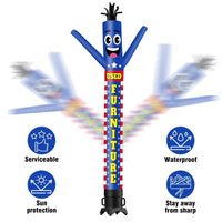 6 10 15 20FT Tall Used Furniture Waving Inflatable Tube Man(Blower Not Included) - goodeny