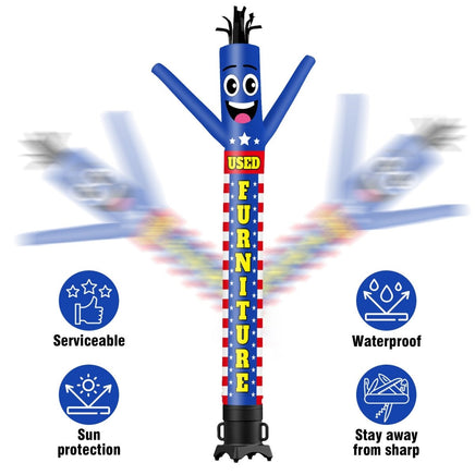 6 10 15 20FT Tall Used Furniture Waving Inflatable Tube Man(Blower Not Included) - goodeny