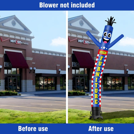 6 10 15 20FT Tall Used Furniture Waving Inflatable Tube Man(Blower Not Included) - goodeny