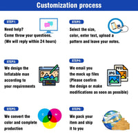 6 10 15 20FT Tall Used Furniture Waving Inflatable Tube Man(Blower Not Included) - goodeny