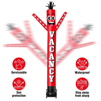 6 10 15 20FT Tall Vacancy Waving Inflatable Tube Man(Blower Not Included) - goodeny