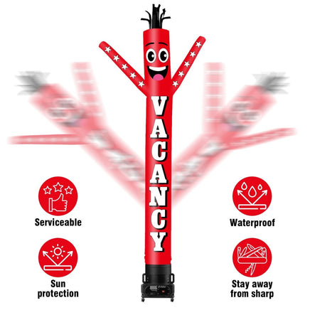 6 10 15 20FT Tall Vacancy Waving Inflatable Tube Man(Blower Not Included) - goodeny