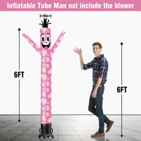 6 10 15 20FT Tall Valentine's Day Waving Inflatable Tube Man(Blower Not Included) - goodeny