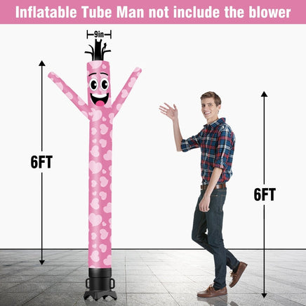 6 10 15 20FT Tall Valentine's Day Waving Inflatable Tube Man(Blower Not Included) - goodeny