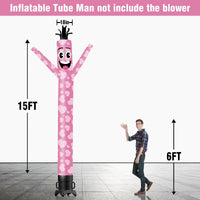 6 10 15 20FT Tall Valentine's Day Waving Inflatable Tube Man(Blower Not Included) - goodeny