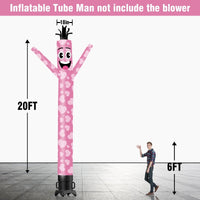 6 10 15 20FT Tall Valentine's Day Waving Inflatable Tube Man(Blower Not Included) - goodeny
