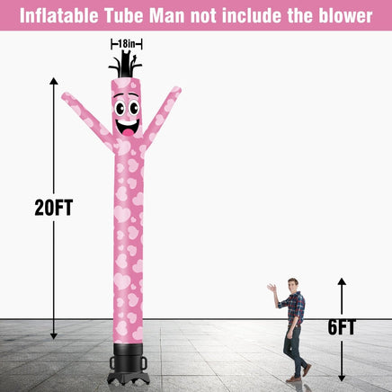 6 10 15 20FT Tall Valentine's Day Waving Inflatable Tube Man(Blower Not Included) - goodeny