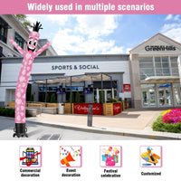 6 10 15 20FT Tall Valentine's Day Waving Inflatable Tube Man(Blower Not Included) - goodeny