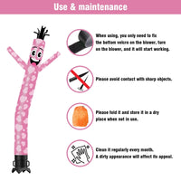 6 10 15 20FT Tall Valentine's Day Waving Inflatable Tube Man(Blower Not Included) - goodeny